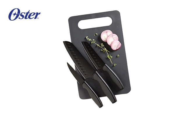 Juego x3 cuchillos SANTOKU GUNDERSON + tabla de picar  ¡INCLUYE DELIVERY!