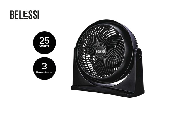 Ventilador box silencioso de mesa 2 en 1 con inclinación ¡INCLUYE DELIVERY!
