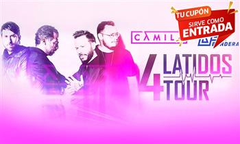 Entrada al Concierto 4 Latidos Tour - Sin Bandera y Camila