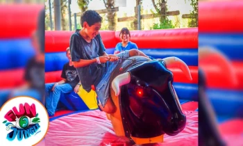 Fun Jungle: Full Day o 60 minutos según elijas en los Inflables en El Defby  y Parque de la Amistad
