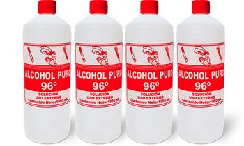 01 frasco de Alcohol al 96% de 1 LT ¡Alta pureza!