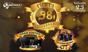 Fiesta de aniversario Restaurante Kuo wha Buffet artista invitado danza de leones y mas