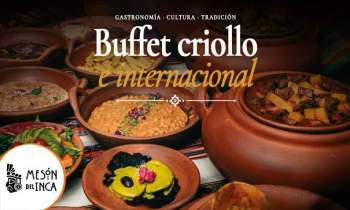 Buffet Almuerzo Criollo en 4 Sedes de Lunes a Domingo