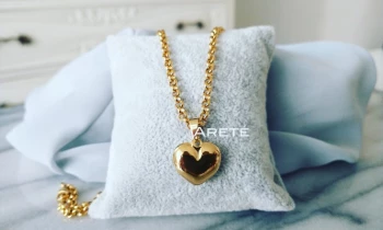 Collar Amor Bonito, bañado en oro rosa de 18 kl. de ARETE JOYERIA
