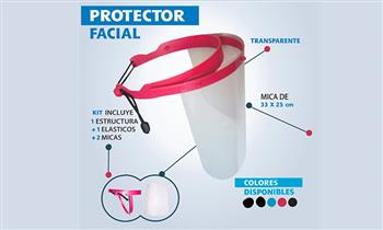 Protector facial con 2 micas de repuesto con Cuidado Total Peru ¡Incluye delivery!