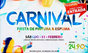 CARNIVAL PINTURA ESPUMA ¡Muestra el cupon desde tu celular!