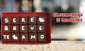 ¡Di lo que sientes con un chocomensaje personalizado! Hermoso detalle