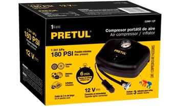 Compresor de aire Pretul 12V 180PSI para inflar llantas balones etc