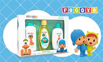 Set gift Pocoyo con talco aceite jabon shampoo delivery ¡Elige el set!