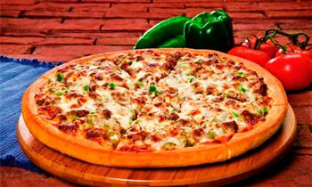 Dos pizzas personales medianas o grandes a eleccion bebidas