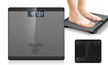 Balanza digital cuadrada vidrio T - 180kg pantalla LED pila AA ¡Con delivery 24hrs!