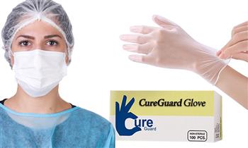 Caja de 50 mascarillas 3 capas caja de 100 guantes de vinilo¡Delivery en 24 a 48hrs!