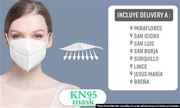 ¡Incluye Delivery! Mascarillas KN95 de 5 capas filtra el 95%