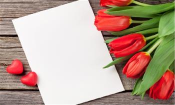 ¡El detalle perfecto! Caja de 10 hermosos tulipanes