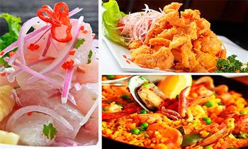 Piqueo Bravazo Oh Mar para 2 personas Ceviche de pescado chicharron mixto y mas