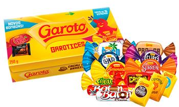 Caja de Chocolates GAROTO 100% Cacao Brasilero ¡Incluye delivery!