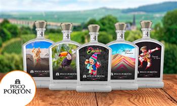 Pisco Porton 750ml Acholado Edicion Orgullo Peruano en 5 diseños ¡Con Delivery!