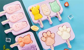 Molde de silicona para chupetes ¡Prepara divertidas paletas de helados!