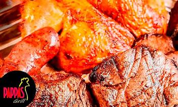 Parrilla para 2 Papas Ensalada en Pappas Grill