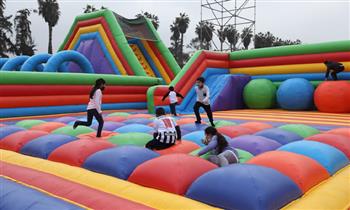 30 minutos de diversion en el Parque inflable mas grande del planeta