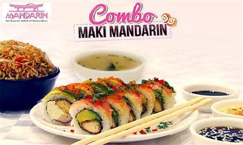 10 Cortes de Maki Sopa Misoshiro Yakemeshi con Delivery gratis de Restaurant Mandarin