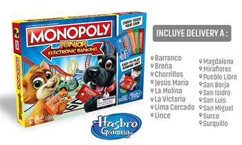 Juego Monopoly Junior - Banco electronico Hasbro Games® delivery