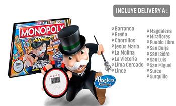 Juego Monopoly Speed Hasbro Games® delivery ¿Sin tiempo para jugar? ¡Este es tu juego!