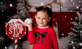 Sesion de fotos navideñas Fotos editadas 1 ampliacion 1 postal accesorios y mas