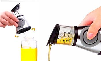 Dispensador medidor en vidrio para aceite Y vinagre