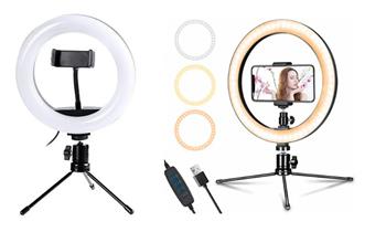 Aro de Luz profesional 10 (26cm) con Control ¡ideal para ti!