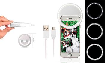 1 Aro de luz selfie manual cable USB ¡Delivery incluido!