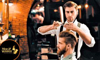 Corte de cabello perfilamiento de barba evaporizacion exfoliacion