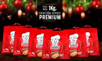 6 panetones BIMBO® en caja (1k cada uno)