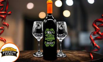 Pack in Love vino copas personalizado