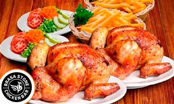 02 Pollos a la brasa papas amarillas fritas artesanales ensalada y mas