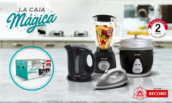 Caja magica Hervidor plancha seca con rociador licuadora olla arrocera