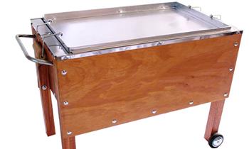 Caja China GRANDE de ACERO
galvanizado parrilla DELIVERY