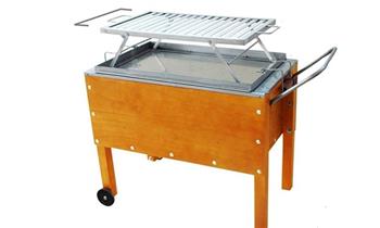 Caja China MEDIANA acero galvanizado parrilla