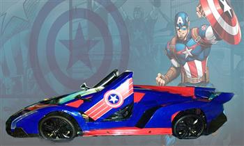 Auto a control remoto Capitan America