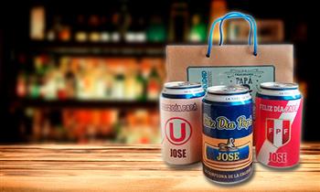 pack cervecero diseño personalizado bolsa ecologica de regalo