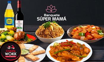 Banquete Familiar Super Mama para 5 personas con gaseosa y vino