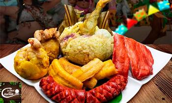 Combo Juane tacacho chorizos cecina platano frito en La Choza de la Anaconda