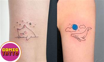 02 Comic tattoo lineales hasta 7x7cm