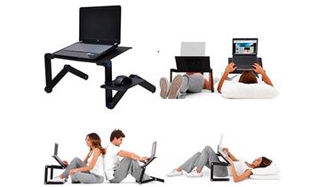 Mesa Graduable Multifuncional para laptop de aluminio posa mouse con Galy import