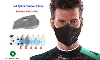 Filtros de carbono para Mascarillas Deportivas con valvulas ¡Incluye delivery!