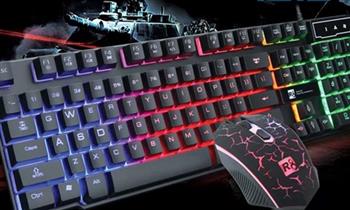 Teclado Gamer These Horsemen 1910 Combo 5 Mouse Gamer LED