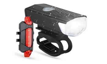 Pack Luz LED frontal y trasera para bicicleta