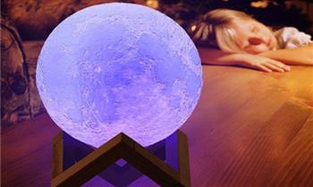 Lampara luna 3D led recargable Mod14