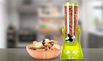 Dispensador de cereal con soporte