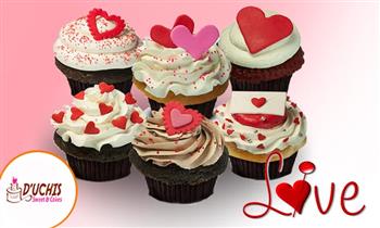Love Cupcakes 6 12 o 24 decorados en fondant o buttercream